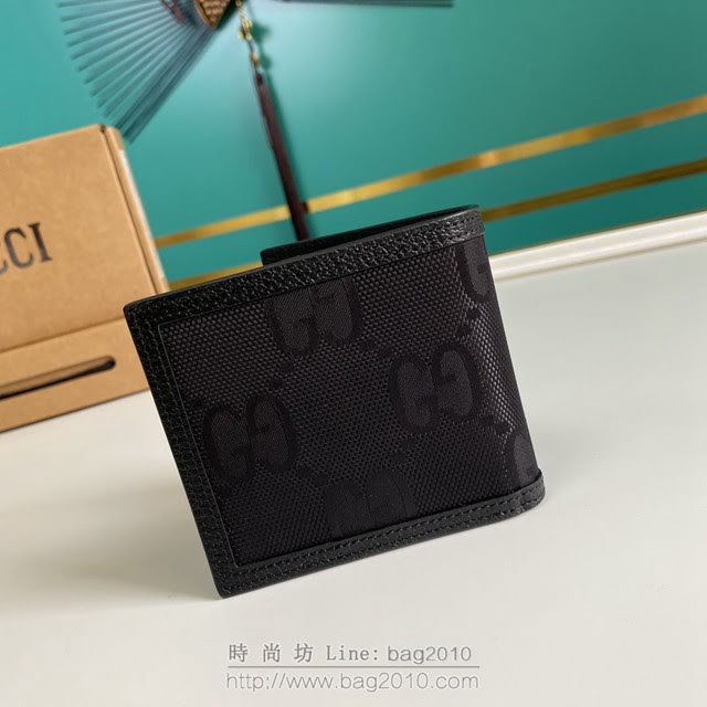 Gucci古馳包包 G家新款錢包 625573 古奇男士短夾錢包 克布 gdj1411